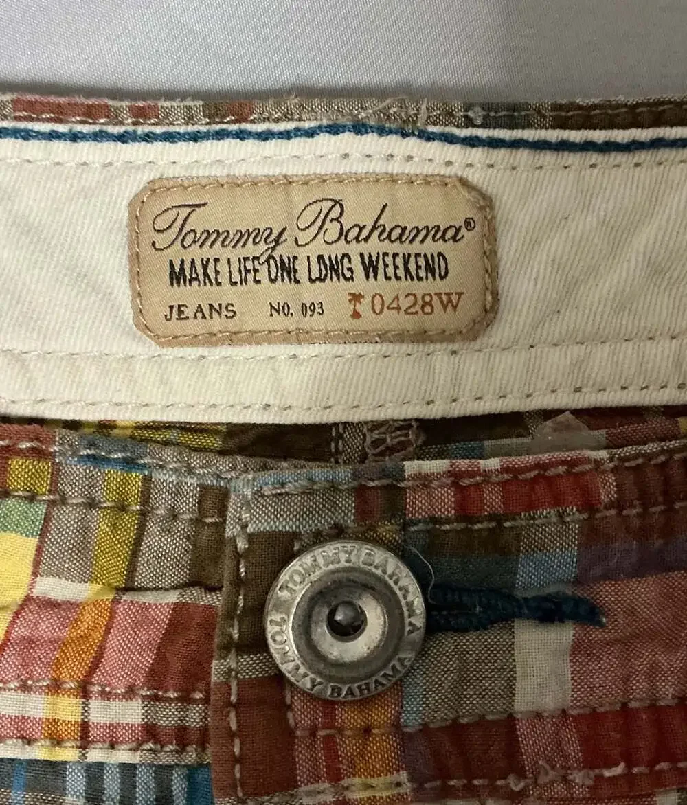Tommy Bahama Plaid Cargo Shorts Size 42 Multi Cotton